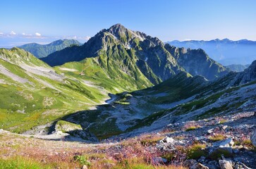 立山縦走　別山から望む剱岳