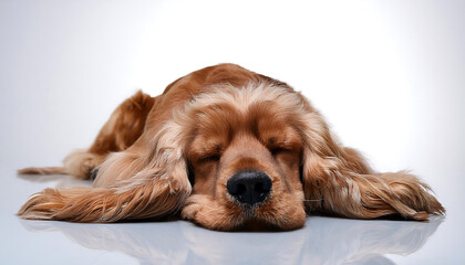 Sleeping Cocker Spaniel