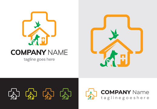 Animal Care Home Logo Layout