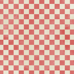 レトロな質感の市松模様、背景素材、正方形サイズ


