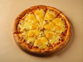 pizza with salami and cheese