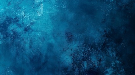 Obraz premium Dark blue cyan color gradient background, grainy texture effect, web banner abstract design, copy space