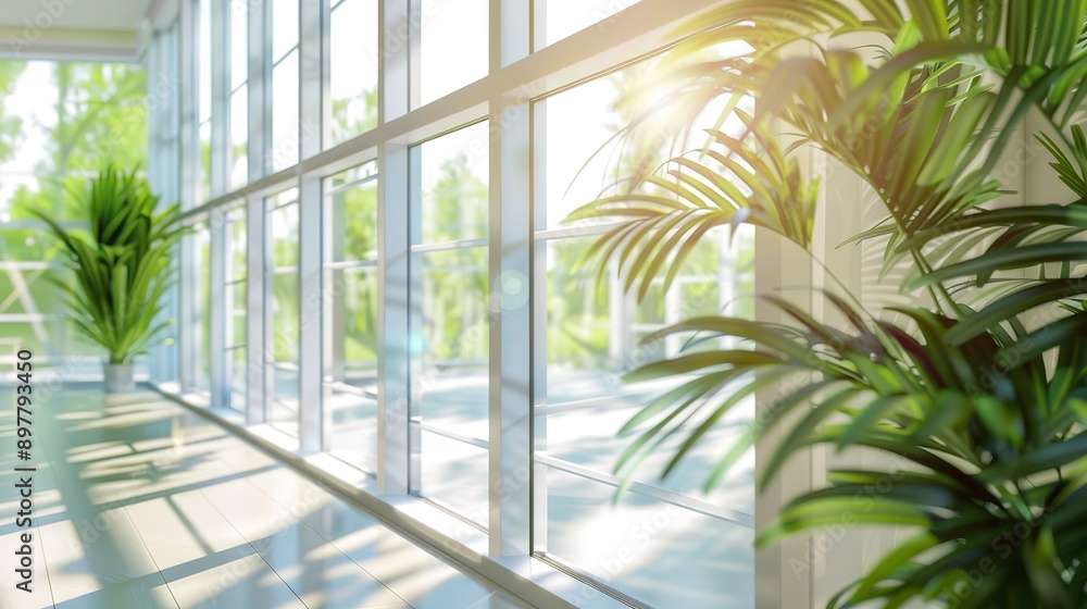 Poster a dynamic glass window technology that adjusts tint to optimize natural light and reduce energy use