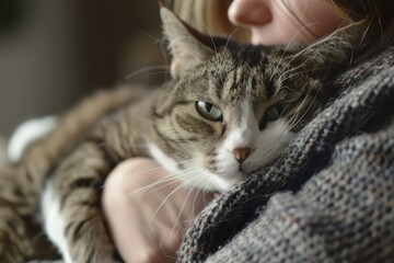 Fototapeta premium Celebrate Cat Day: Spend quality time with your cat