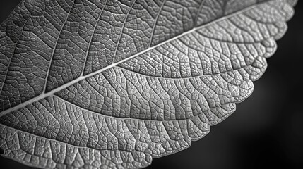 Obraz premium Intricate patterns on a leaf showing fine veins and textures
