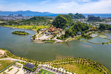 Quan The Am Pagoda in Da Nang, marble mountains, Vietnam