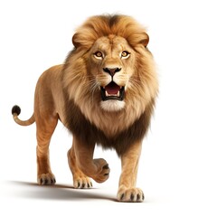 lion isolated on white