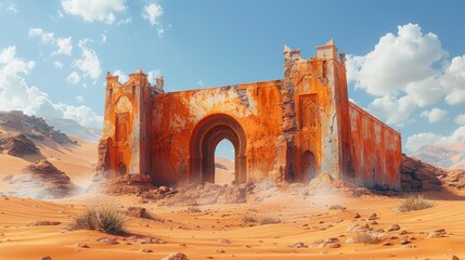 Ancient Ruins in the Desert