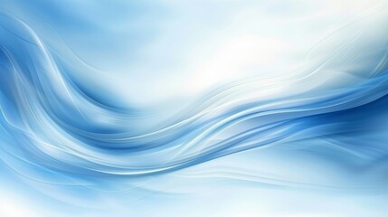 Obraz premium Abstract blue and white waves conveying fluid motion.