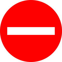 Forbidden sign no entry