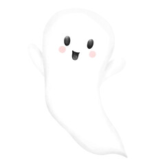 Cute little ghosts on Halloween