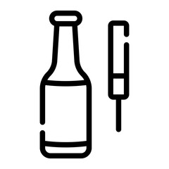 alcohol sensor line icon