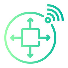 accelerometer gradient icon