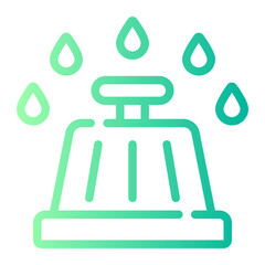 rain sensor gradient icon
