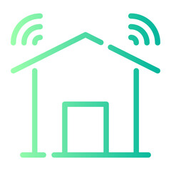smart home gradient icon