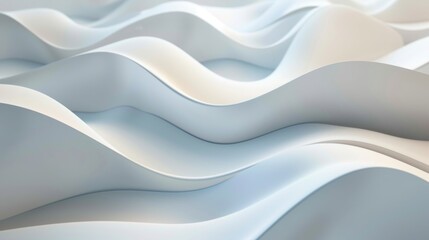 Abstract white wave background. Smooth flowing curves create a modern, elegant design. Perfect for website or graphic design.