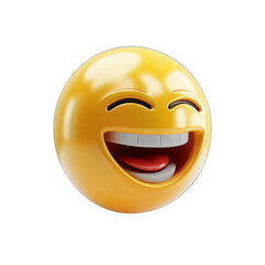 Spread Joy with 125 Laugh Emoji PNG on Transparent Background. Expressing Joy and Happiness concept