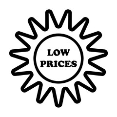 low prices Line Icon