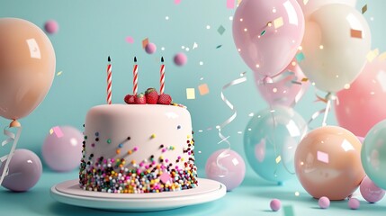 Attractive Happy Birthday Promotion Poster: Making Birthdays Extra Special with Exciting Offers
