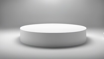 white round stand podium for placing products 3D background