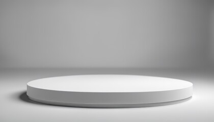 white round stand podium for placing products 3D background