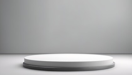 white round stand podium for placing products 3D background