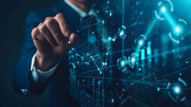 Cost and quality control, business strategy and risk management concept generative ai
