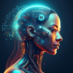 Floating blue fabric