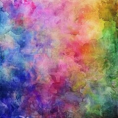 Abstract watercolor background with vibrant colors and a textured surface.