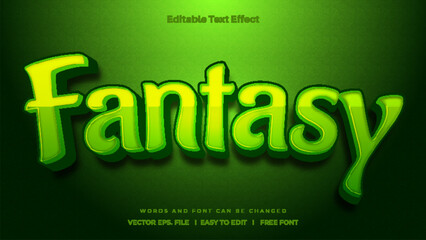 Fantasy text effect - 3d editable text effect style.