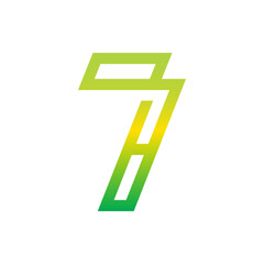 Monogram 7. Number 7. Number 7 design logo. Monogram letter mark 7 logo design. Monogram design vector logo. Monogram number 7 logo design. Simple number 7 monogram. Monogram 7 design logo.