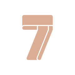 Monogram 7. Number 7. Number 7 design logo. Monogram letter mark 7 logo design. Monogram design vector logo. Monogram number 7 logo design. Simple number 7 monogram. Monogram 7 design logo.
