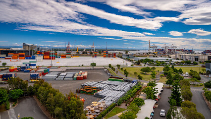 Port of Brisbane docks, QLD, Australia