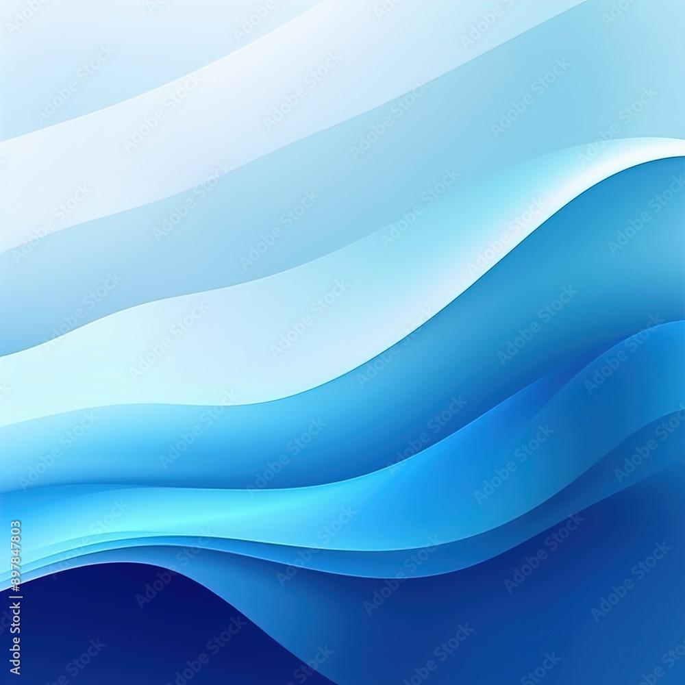 Sticker abstract blue background