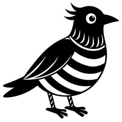 illustration of a bird silhouette vector icon