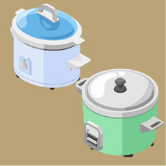 vector isometric illustration of a toaster