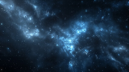 Fototapeta premium Starry night sky. Glowing stars in space. Galaxy background. Beautiful colorful shining stars universe landscape.