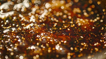 A marinade made from soy sauce, chopped fresh ginger, chopped garlic, honey, sesame seeds and black pepper.