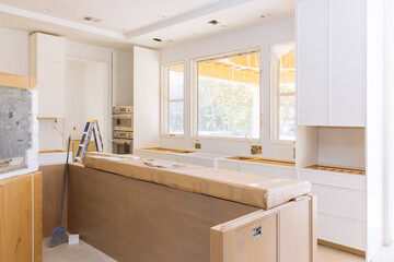 Creating new kitchen cabinet interior as part of home improvement project