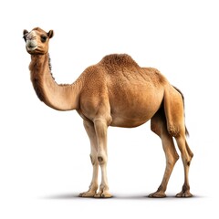 camel isolated on white
