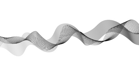 Abstract wave element for design. Digital frequency track equalizer. Abstract gray curved line for banner design and frequency sound wave line.  Abstract wave line for brochure, flyer, banner, 