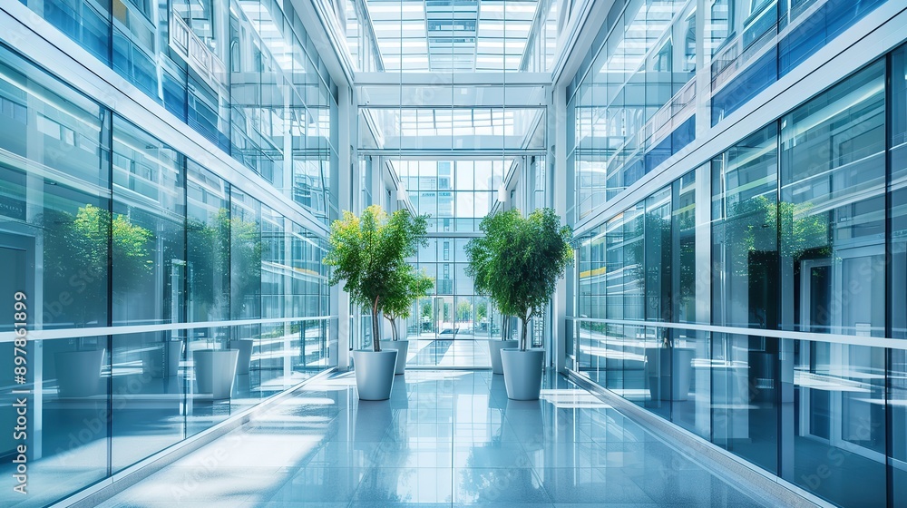 Poster smart building management system controlling hvac lighting and energy use for efficient resource man