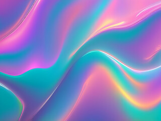 Obraz premium abstract dreamy Holograph Rainbow Overlay Neon Iridescent Fluid Light Background