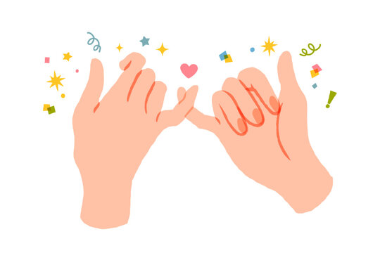 指切りする手のイラスト 約束