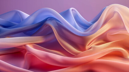 Fototapeta premium pastel gradient background with hues of purple, pink, and blue, creating a calming, dreamy atmosphere. Defocused, soft transitions symbolize tranquility, creativity, and gentle introspectio