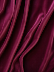 Obraz premium ワインレッドの布の背景 Generative AI