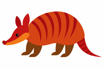 Funny Armadillo Vector Illustration Cartoons, Clipart And Line Art Design on White Background, Funny armadillo vector illustration in cartoon, clipart, and line art styles on a white background.