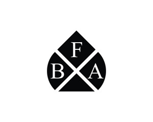 BFA logo design vector template. BFA logo design.