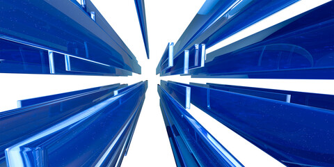 Blue Glass abstract  background  .Digital futurist cyber space design, cyberpunk technology, Virtual reality, science fiction matrix, science light circle wallpaper, vector template