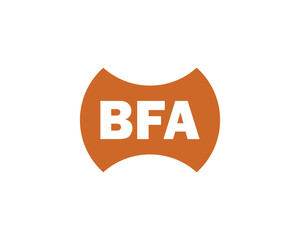BFA logo design vector template. BFA logo design.